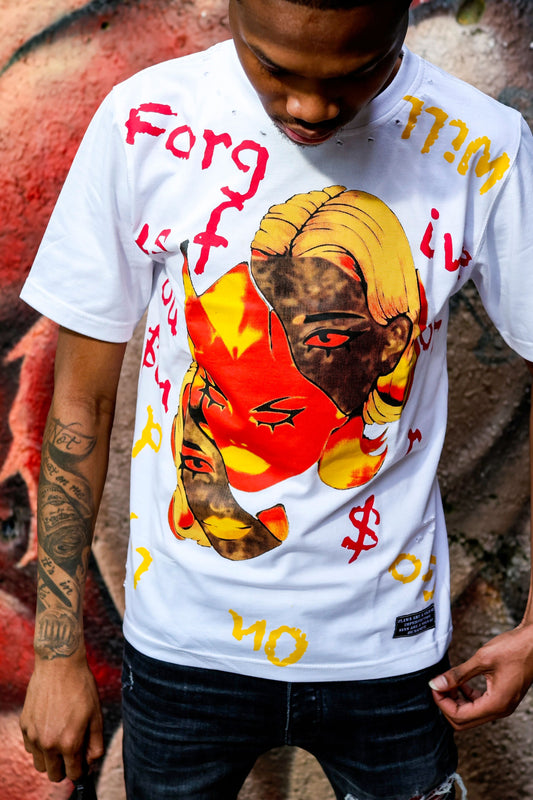 SS1 White “Flawed $inner” Tee