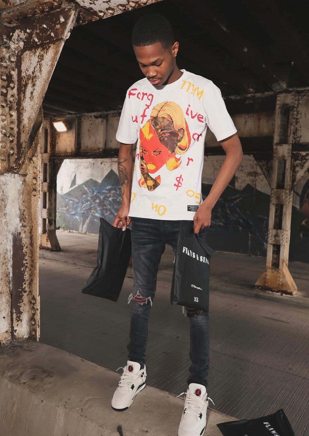 SS1 White “Flawed $inner” Tee