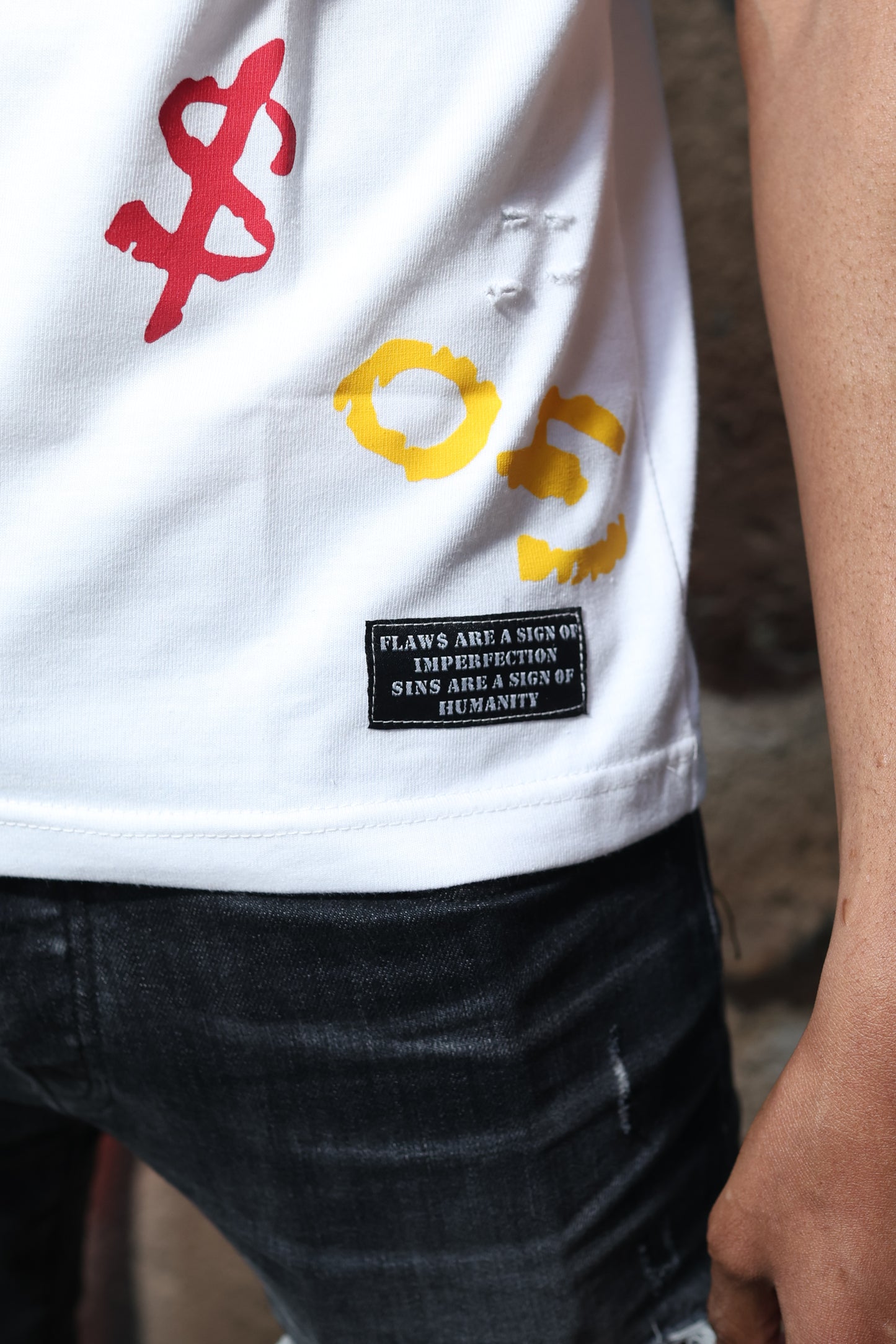 SS1 White “Flawed $inner” Tee
